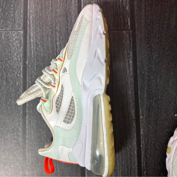 Nike Air Max 270 React Hyper Crimson Teal Tint White US Womens Size 7 CJ0620-100 - Picture 9 of 11